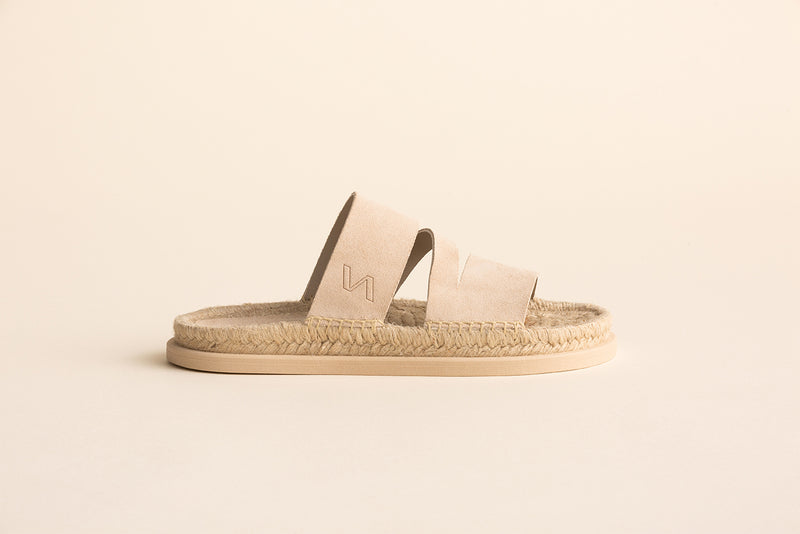 Sandalia plana G01 - Beige