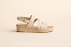 Keilsandalette S01 - Beige
