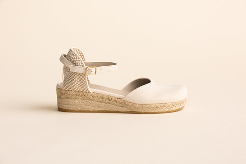 Cuña cerrada B01 - Beige