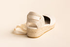Closed-toe wedge sandal B01 - Beige