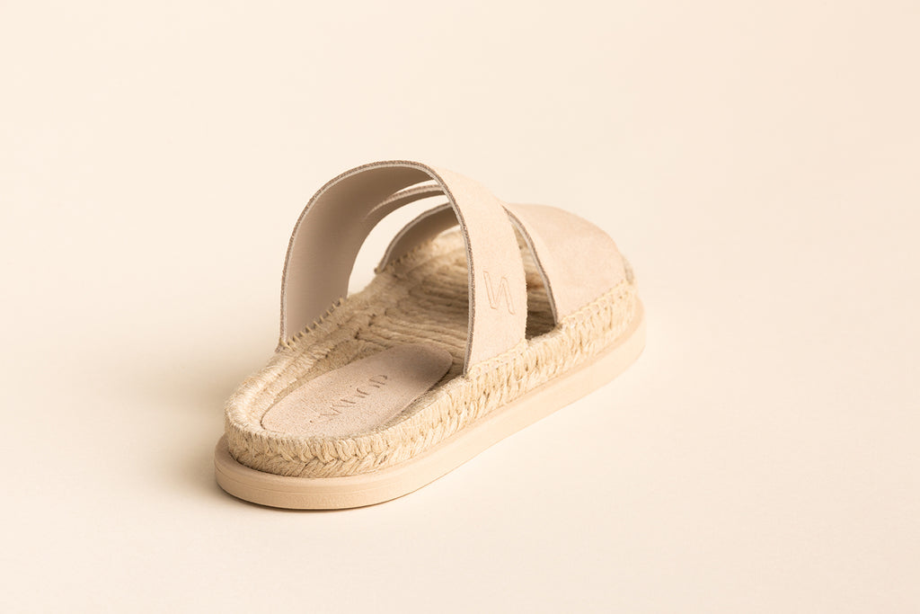 Sandalia plana G01 - Beige