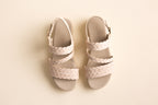Keilsandalette S01 - Beige