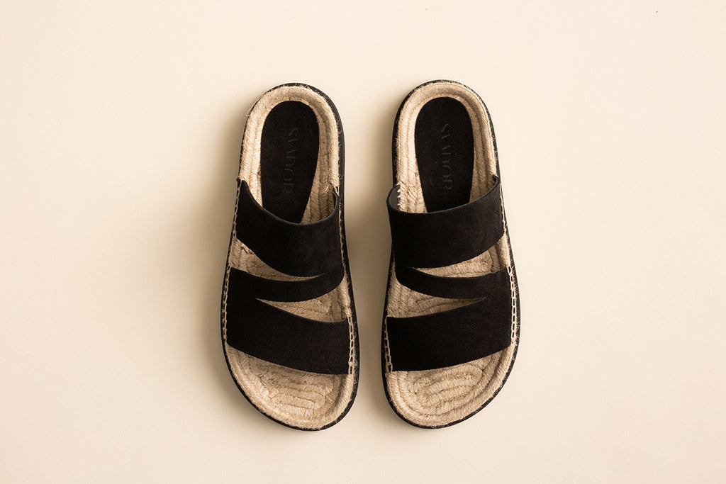 Sandalia plana G01 - Negro