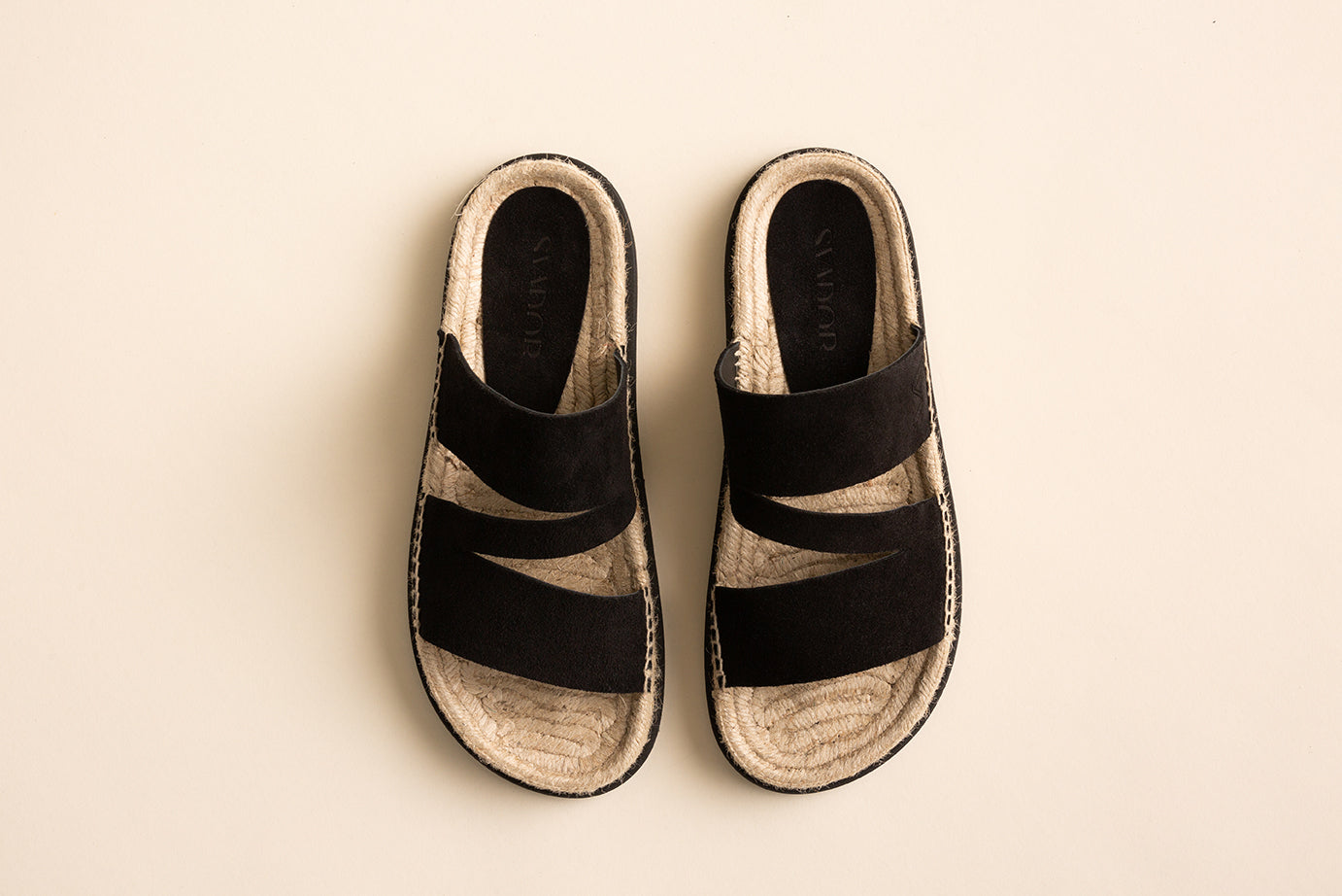 Sandalia plana G01 - Negro