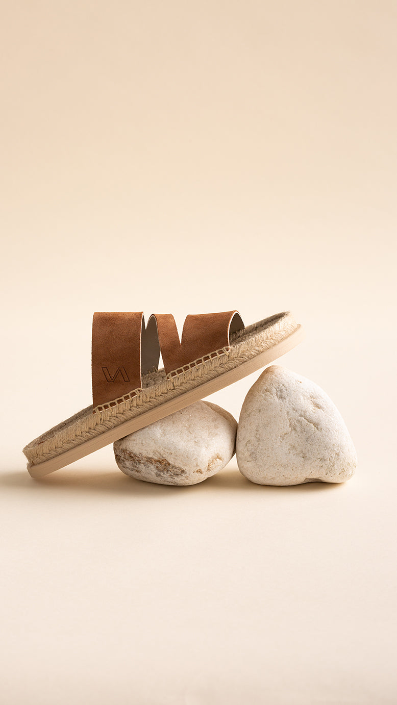 Sandalia plana G01 - Camel
