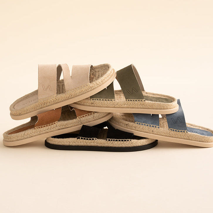 Sandalia plana G01 - Beige